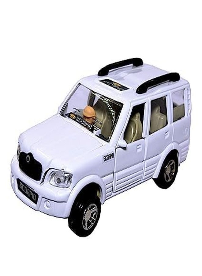 House crafts Pull Back Scorpio Toy CAR for Kids. | with Opening Doors and Hood Opening. | Miniature Scaled Models Toy CAR. (Colour May be White, red, Blue, Black) - Image 2